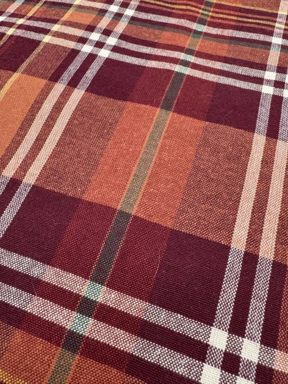 Lot Of 5 Celebrate Fall Together Plaid Woven Fringe Placemats Kitchen Decor